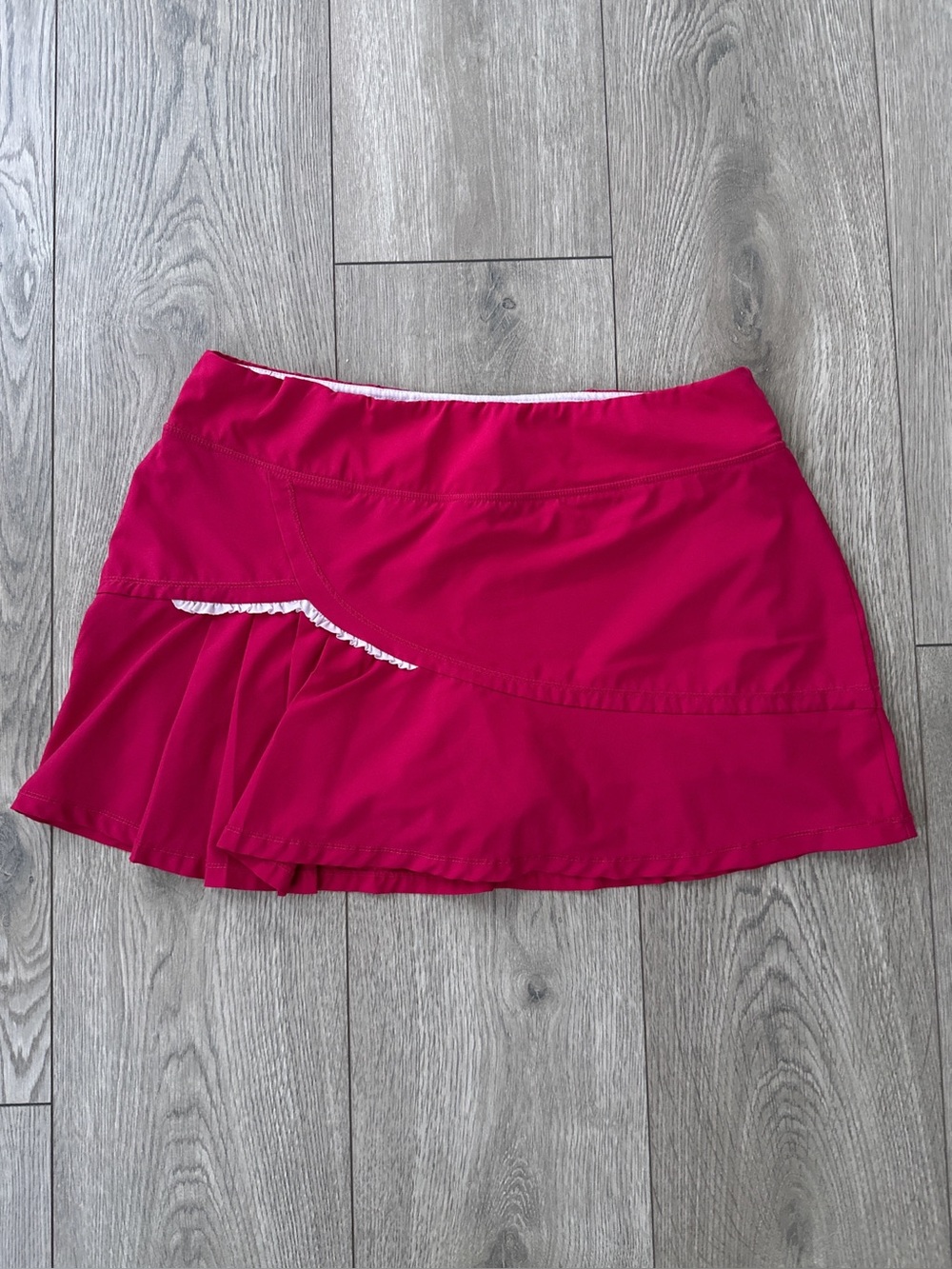 y2k hot pink preppy mini tennis skort